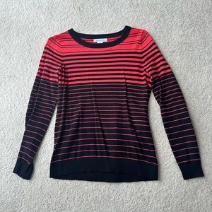 Liz Claiborne women’s coral and black sweater